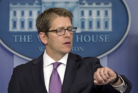 Jay Carney counts down the hours until he's free from the White House